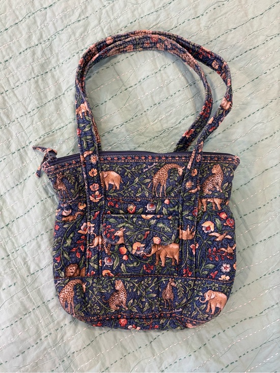 Vera Bradley Handbags - Vintage Vera Bradley “Animal Kingdom” Safari Quilted Cotton Purse Early 2000s